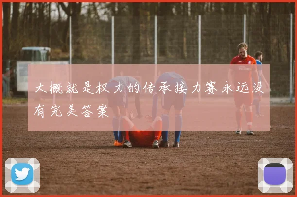 大概就是权力的传承接力赛永远没有完美答案